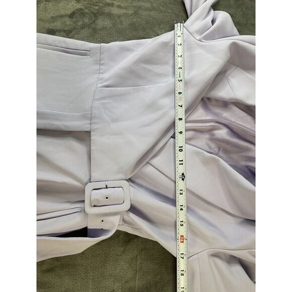 NWT & OTHER STORIES Structured Padded Shoulder Jumpsuit Lilac sz 6 - Picture 5 of 10